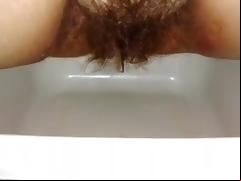 Pisspig Ana Pissing in Bowl